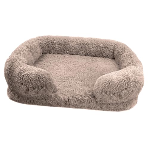 Sofa Mit Nackenrolle Für Haustiere, Waschbare Haustiercores, Flauschiges Katzenbett, Rutschfestes, Beruhigendes Katzennest, Perfekt Für Hunde, Welpen, Katzen, Lounge, Zimmer Und Rutschfeste Unterseite Sofa Mit Nackenrolle Für Haustiere, Waschbare Haustiercores, Flauschiges Katzenbett, Rutschfestes, Beruhigendes Katzennest, Perfekt Für Hunde, Welpen, Katzen, Lounge, Zimmer Und Rutschfeste Unterseite von SOYDAN