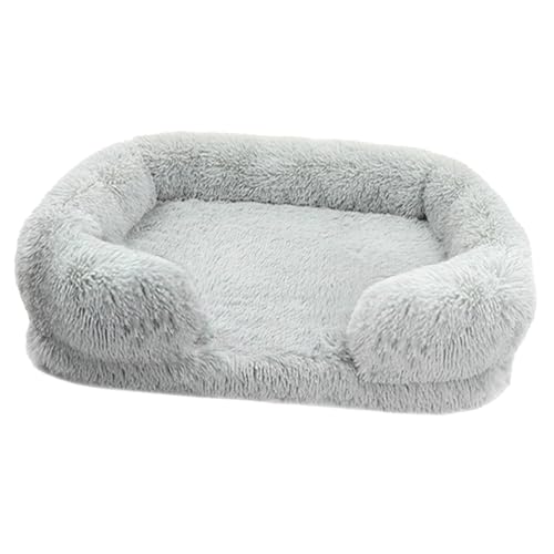 Sofa Mit Nackenrolle Für Haustiere, Waschbare Haustiercores, Flauschiges Katzenbett, Rutschfestes, Beruhigendes Katzennest, Perfekt Für Hunde, Welpen, Katzen, Lounge, Zimmer Und Rutschfeste Unterseite Sofa Mit Nackenrolle Für Haustiere, Waschbare Haustiercores, Flauschiges Katzenbett, Rutschfestes, Beruhigendes Katzennest, Perfekt Für Hunde, Welpen, Katzen, Lounge, Zimmer Und Rutschfeste Unterseite von SOYDAN