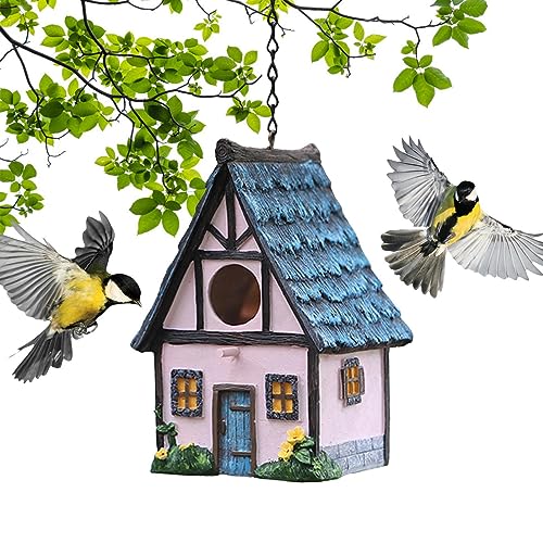 SOYDAN Vogelhaus aus Kunstharz - Hängbares und wasserdichtes Vogelhaus im Freien - für Vogelliebhaber, dekoratives Harz für den Außenbereich, Garten, Hof, Vogelhaus SOYDAN Vogelhaus aus Kunstharz - Hängbares und wasserdichtes Vogelhaus im Freien - für Vogelliebhaber, dekoratives Harz für den Außenbereich, Garten, Hof, Vogelhaus von SOYDAN