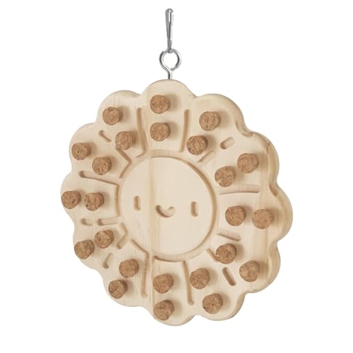 Vogelspielzeug Kork Holz Kork Papagei Kauspielzeug Papageienkäfig Kauspielzeug Papageienkäfig Zubehör zum Aufhängen Kork Papagei Kokosnuss occan von SOYDAN
