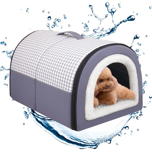 Wasserdichte Katzenhöhle - Abnehmbares tragbares Katzenbett mit rutschfester Unterseite - Gemütlicher Katzenunterschlupf für Katzen, bequemes Hundebett für Haustiere, Indoor-Katzen, Hunde Soydan Wasserdichte Katzenhöhle - Abnehmbares tragbares Katzenbett mit rutschfester Unterseite - Gemütlicher Katzenunterschlupf für Katzen, bequemes Hundebett für Haustiere, Indoor-Katzen, Hunde Soydan von SOYDAN