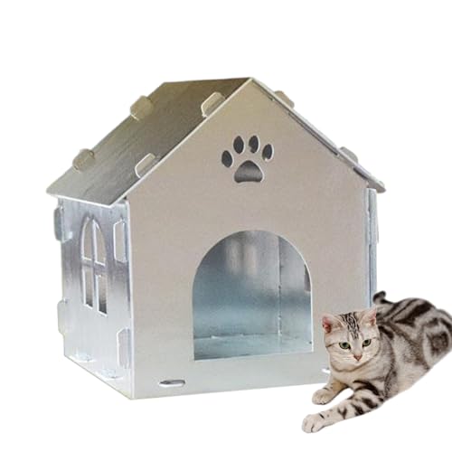 Wetterfestes Katzenhaus für den Außenbereich | Wetterfester Warmer Unterschlupf für den Winter - Isolierte Außenschütte für Wildkatzen Haustierbett, Haus Soydan Wetterfestes Katzenhaus für den Außenbereich | Wetterfester Warmer Unterschlupf für den Winter - Isolierte Außenschütte für Wildkatzen Haustierbett, Haus Soydan von SOYDAN