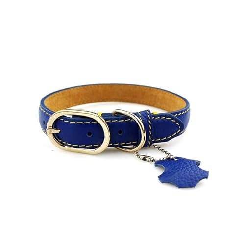 Echtes Leder Hundehalsband Personalisierte Halsbänder Für Große Kleine Hund Haustier Solide Kragen Für Katze Welpen Hund Leine Harness Pet Produkt von Sozy