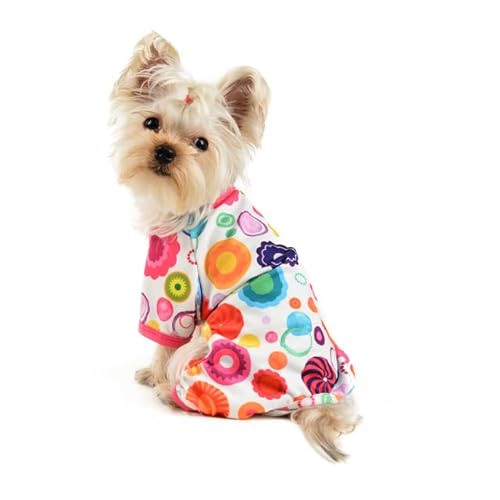 Frühling Haustier Hund Kleidung Weiche Atmungsaktive Manschetten Zurückhaltend Niedlich Druck Klein Mittel Groß Haustier Kostüm Hunde Rose von Sozy