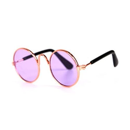Pet Products Schöne Vintage Runde Katze Sonnenbrille Reflexion Brillen Für Kleine Hund Katze Haustier P########os Requisiten Zubehör von SOZY