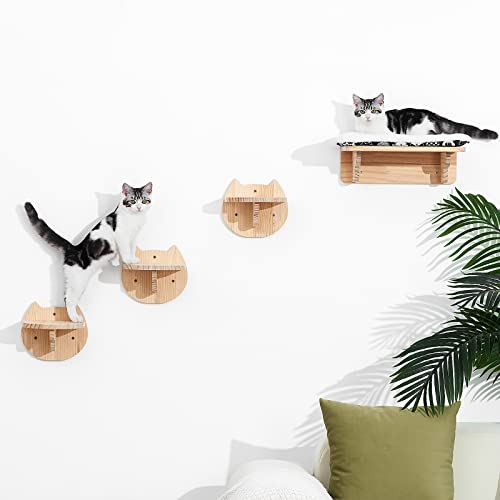 Katzen-Wandregale, Stufen – Katzen-Wand-Sitzstangen Möbel, Spieltreppen, Kletterer, Hängehalter, weicher Teppich, Katzen, die Platz sparen von SPAKITCHCE