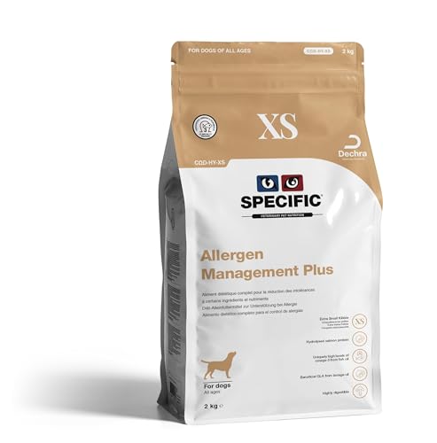 DECHRA Veterinary Products - SPECIFIC CΩD-HY Allergen Management Plus - Hypoallergenes Hundefutter mit hydrolisiertem Lachs - Trockenfutter für Hunde - Omega-3 - Glutenfrei - Alle Altersklassen - 2kg von SPECIFIC
