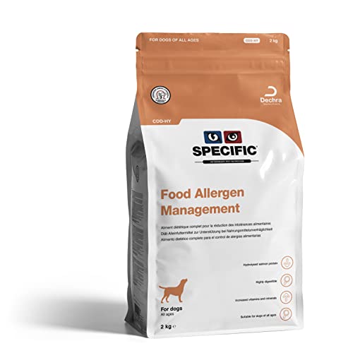 DECHRA Veterinary Products - SPECIFIC CDD-HY Food Allergen Management - Hypoallergenes Hundefutter mit hydrolisiertem Lachs - Trockenfutter für Hunde - Glutenfrei - Alle Altersklassen - 2kg von SPECIFIC