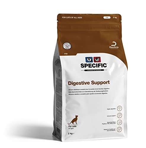 DECHRA Veterinary Products - SPECIFIC FID Digestive Support - Trockenfutter für Katzen - Verbessert die Darmflora - Hoher Vitamin- und Mineralstoffgehalt - Mit Postbiotika - Alle Altersklassen - 2kg von SPECIFIC