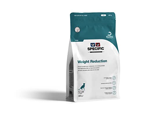 DECHRA Veterinary Products - SPECIFIC FRD Weight Reduction - Diätetisches Trockenfutter für Katzen - Hoher Proteingehalt - Fett- und Kalorienarm - Für übergewichtige Katzen/mit Diabetes - 1,6kg von SPECIFIC