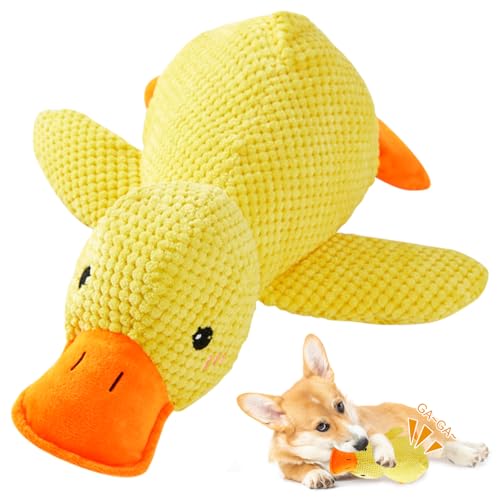 SPERMUOY Anti Stress Ente Hund Hundespielzeug Ente Quack-Quack Duck Dog Toy,Antistressente für Hunde Hundespielzeug,Bequemes Spielzeug Hunde Plüsch Soundspielzeug für Hunde Plüsch Kauspielzeug SPERMUOY Anti Stress Ente Hund Hundespielzeug Ente Quack-Quack Duck Dog Toy,Antistressente für Hunde Hundespielzeug,Bequemes Spielzeug Hunde Plüsch Soundspielzeug für Hunde Plüsch Kauspielzeug von SPERMUOY