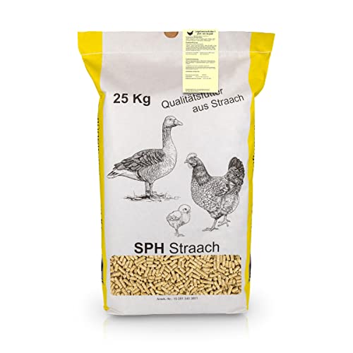 SPH Hühnerfutter 25Kg Sack Geflügelfutter Sack - universelles Futter aus regionaler Produktion für Hühner Enten Zwerghühner oder Wachteln SPH Hühnerfutter 25Kg Sack Geflügelfutter Sack - universelles Futter aus regionaler Produktion für Hühner Enten Zwerghühner oder Wachteln von SPH Straach