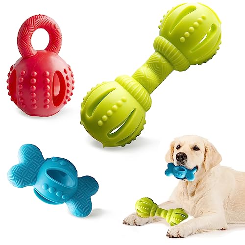 SPOFLY Hundespielzeug für große und mittelgroße Hunde, Hundespielzeug für aggressive Kauer, große Rassen, 3 Stück von SPOFLY