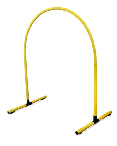 SPORTIKEL24 Hoopers-Bogen - Hoopers-Agility Training für Hunde - Turnier Hoop nach Neuer Prüfungsordnung - Dog Parcours-Zubehör - gelb von SPORTIKEL24