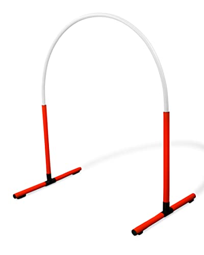 Sportikel24 Hoopers-Bogen - Hoopers-Agility Training für Hunde - Turnier Hoop nach Neuer Prüfungsordnung - Dog Parcours-Zubehör - rot & weißer Bogen Sportikel24 Hoopers-Bogen - Hoopers-Agility Training für Hunde - Turnier Hoop nach Neuer Prüfungsordnung - Dog Parcours-Zubehör - rot & weißer Bogen von SPORTIKEL24
