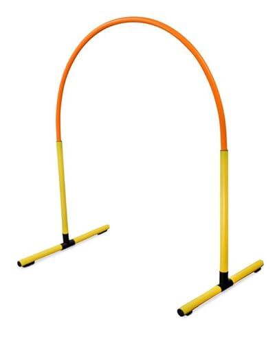 SPORTIKEL24 Superhund Hoopers Hoop – Kunststoff – Gelbe Basis mit Bögen in 6 Farben – VDH-konform, flexibel, wetterfest (Gelb/Orange) von SPORTIKEL24
