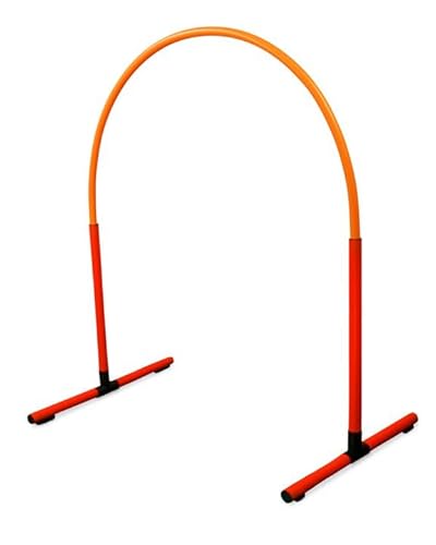 SPORTIKEL24 Superhund Hoopers Hoop – Kunststoff – Rote Basis mit Bögen in 6 Farben – VDH-konform, flexibel, wetterfest (Rot/Orange) von SPORTIKEL24