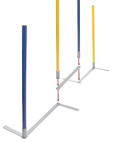 SPORTIKEL24 Verbindungsstück für Weave Poles – für den Aufbau eines Agility-Slaloms – aus Metall – stabile Ausführung von SPORTIKEL24