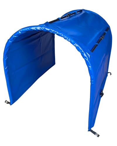 Sportikel24 Hoopers-Tunnel ohne Boden (Halbkreis), gepolstert – 1 m lang, ø 80 cm – Tunnel mit offenem Boden – für Hoopers-Sport (Tunnel blau) von SPORTIKEL24