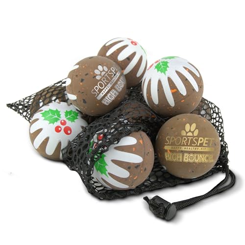 SPORTSPET High Bounce Hundebälle Gummi Hundeball Hund Fast Unzerstörbar Apportierspielzeug für Hunde Welpen (60mm) SPORTSPET High Bounce Hundebälle Gummi Hundeball Hund Fast Unzerstörbar Apportierspielzeug für Hunde Welpen (60mm) von SPORTSPET