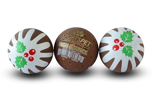 SPORTSPET High Bounce Hundebälle Gummi Hundeball Hund Fast Unzerstörbar Apportierspielzeug für Hunde Welpen 3 Stück (60mm) SPORTSPET High Bounce Hundebälle Gummi Hundeball Hund Fast Unzerstörbar Apportierspielzeug für Hunde Welpen 3 Stück (60mm) von SPORTSPET