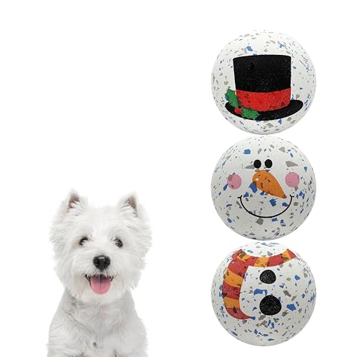 SPORTSPET High Bounce Hundebälle Schneemann Stack Edition Gummi Hundeball Hund Spaß Apportierspielzeug für Hunde Haltbarer Hundeball zum Spielen für Hunde 3 Stück (60mm) SPORTSPET High Bounce Hundebälle Schneemann Stack Edition Gummi Hundeball Hund Spaß Apportierspielzeug für Hunde Haltbarer Hundeball zum Spielen für Hunde 3 Stück (60mm) von SPORTSPET