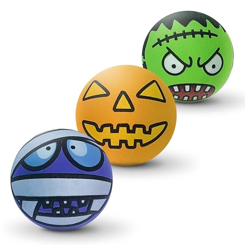 SPORTSPET Monsters High Bounce Hundebälle, gruselige Charaktere, Gummibälle für Hunde, ungiftig, schwimmt im Wasser, 60 mm, für mittelgroße Hunde, Vampir, Kürbis und Skelett, 3 Stück SPORTSPET Monsters High Bounce Hundebälle, gruselige Charaktere, Gummibälle für Hunde, ungiftig, schwimmt im Wasser, 60 mm, für mittelgroße Hunde, Vampir, Kürbis und Skelett, 3 Stück von SPORTSPET