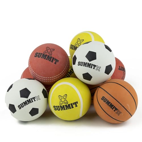 SPORTSPET Summit Super Bounce 10er-Pack mit Tragetasche aus Netzstoff mit Kordelzug (60 mm) von SPORTSPET