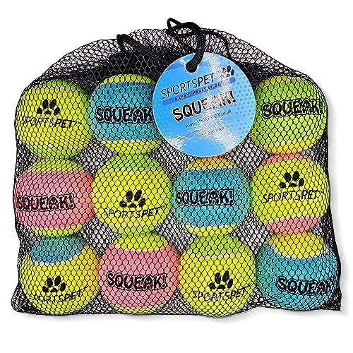 SPORTSPET Tennisball Medium mit Quietscher gelb 200g SPORTSPET Tennisball Medium mit Quietscher gelb 200g von SPORTSPET
