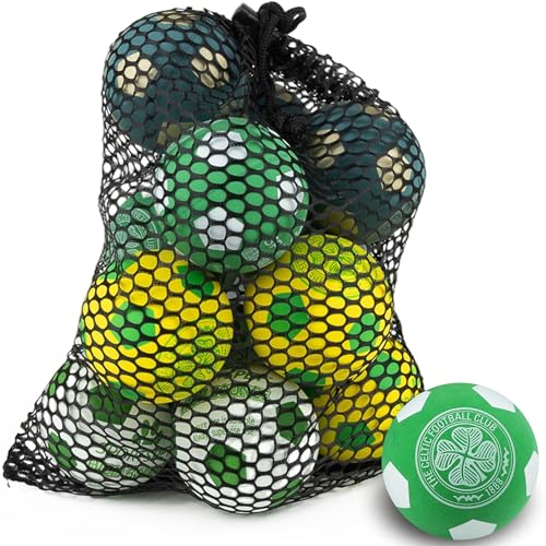 SPORTSPET x Celtic High Bounce Hundebälle | 12 Stück mit Netztasche | Premium-Hundebälle aus Gummi zum Apportieren und Spielen | ungiftig, schwimmt im Wasser, offizielle Club-Farben, 60 mm für kleine SPORTSPET x Celtic High Bounce Hundebälle | 12 Stück mit Netztasche | Premium-Hundebälle aus Gummi zum Apportieren und Spielen | ungiftig, schwimmt im Wasser, offizielle Club-Farben, 60 mm für kleine von SPORTSPET