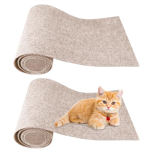 SPORWAY 2 Stück Kratzmatte Katze, Kratzbretter Katze, 40cm*100cm Kratzmatte Katze, Katzenkratzbretter Kratzmatte für Schützt Teppiche und Sofas von SPORWAY