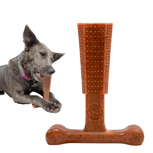 SPOT Bam-Bones Plus T-Bone, Bambusfaser und Nylon, langlebig für Aggressive Kauer, splitterfrei, für ausgewachsene Hunde und zahnende Welpen unter 27 kg, 15,2 cm, Rindgeschmack SPOT Bam-Bones Plus T-Bone, Bambusfaser und Nylon, langlebig für Aggressive Kauer, splitterfrei, für ausgewachsene Hunde und zahnende Welpen unter 27 kg, 15,2 cm, Rindgeschmack von SPOT