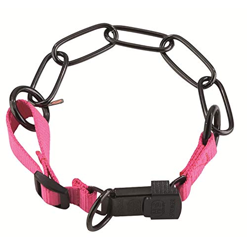 SPRENGER Halsband HALSKETTE verstellbar 70-75cm ClicLock für Hunde pink von HS HERM. SPRENGER GERMANY