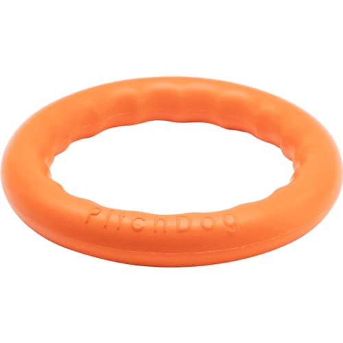 SPRENGER Hundespielzeug Wurfring - Wasserspaß, Zahnfreundlich, Schwimmend - Ideal für Apportierspiele an Land und im Wasser, orange - Ø 17cm von SPRENGER