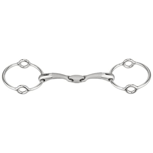 Sprenger SATINOX Aufziehtrense 14 mm doppelt gebrochen - Edelstahl rostfrei, 115 mm Weite von Herm Sprenger