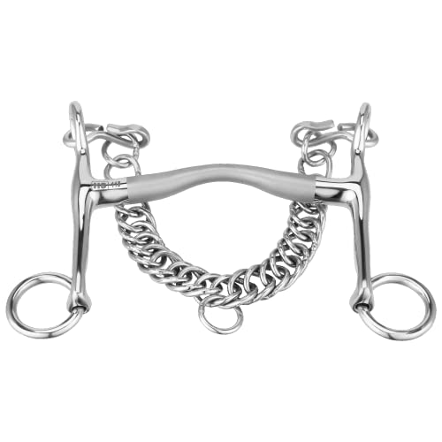 Sprenger SATINOX Pony Reitkandare 14 mm - Edelstahl rostfrei, 135 mm Weite von Herm Sprenger