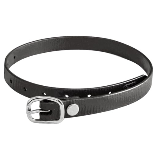 SPRENGER BioThane Sporenriemen, Edelstahl Rostfrei – 45 cm, schwarz von Herm Sprenger