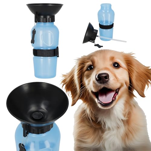 SPRINGOS Reisenapf Trinkflasche für Hunde 600 ml von SPRINGOS