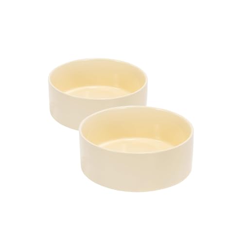 SPUNKYJUNKY Keramiknapf für Hunde und Katzen, 383 ml, modern, niedlich, beschwerter Futternapf, Wassernapf als Ersatz, Beige, 2 Stück SPUNKYJUNKY Keramiknapf für Hunde und Katzen, 383 ml, modern, niedlich, beschwerter Futternapf, Wassernapf als Ersatz, Beige, 2 Stück von SPUNKYJUNKY