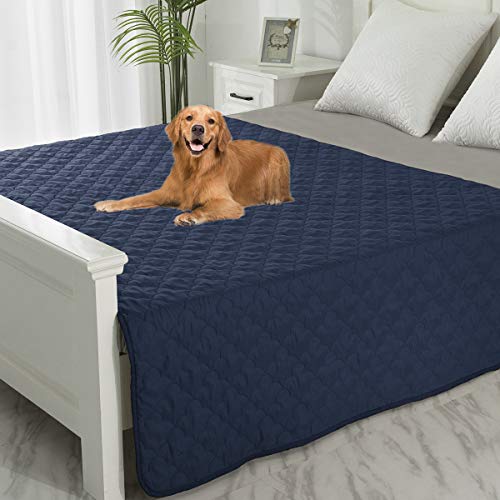 SPXTEX Haustierdecke, Urinfest, Hundedecke für Couch, Sofa, Bett, weich, wendbar, Möbelschutz, flüssiger Widerstand, Decke für große Hunde, Katzen, Kinder, 1 Stück, 132,1 x 208,3 cm, Marineblau + SPXTEX Haustierdecke, Urinfest, Hundedecke für Couch, Sofa, Bett, weich, wendbar, Möbelschutz, flüssiger Widerstand, Decke für große Hunde, Katzen, Kinder, 1 Stück, 132,1 x 208,3 cm, Marineblau + von SPXTEX