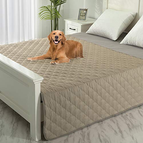 SPXTEX Hundebettbezug, waschbar, rutschfest, Sofabezug, Möbelschutz, wiederverwendbar, Inkontinenzbett-Unterlagen für Haustiere, Kinder, Hunde, Katzen, 1 Stück, 172,7 x 208,3 cm, Beige + Sand SPXTEX Hundebettbezug, waschbar, rutschfest, Sofabezug, Möbelschutz, wiederverwendbar, Inkontinenzbett-Unterlagen für Haustiere, Kinder, Hunde, Katzen, 1 Stück, 172,7 x 208,3 cm, Beige + Sand von SPXTEX