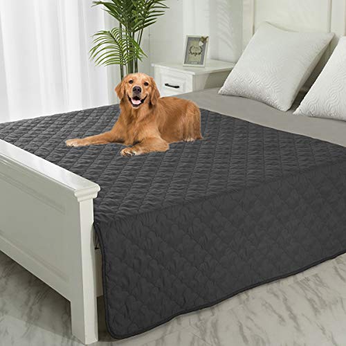 SPXTEX Hundebettbezug, waschbar, rutschfest, Sofabezug, Möbelschutz, wiederverwendbar, Inkontinenzbett-Unterlagen für Haustiere, Kinder, Hunde, Katzen, 172,7 x 208,3 cm, Schokolade + Dunkelgrau SPXTEX Hundebettbezug, waschbar, rutschfest, Sofabezug, Möbelschutz, wiederverwendbar, Inkontinenzbett-Unterlagen für Haustiere, Kinder, Hunde, Katzen, 172,7 x 208,3 cm, Schokolade + Dunkelgrau von SPXTEX