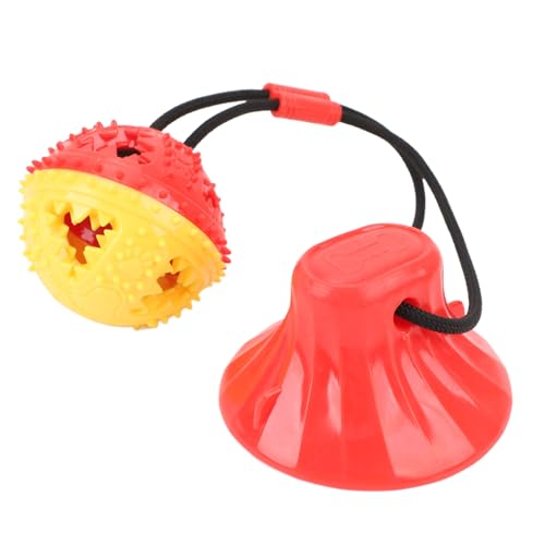 SPYMINNPOO Kauspielzeug für Hunde, Interaktives Leckfutter, Saugnapf, Ball, Zahnreinigung, Bissfestigkeit, Weiches TPR-Haustier-Quietschspielzeug, für Alle Rassen und Größen SPYMINNPOO Kauspielzeug für Hunde, Interaktives Leckfutter, Saugnapf, Ball, Zahnreinigung, Bissfestigkeit, Weiches TPR-Haustier-Quietschspielzeug, für Alle Rassen und Größen von SPYMINNPOO