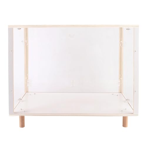 Hamsterkäfig, 80 cm Hoch, Transparent, Kausicherer Kleintierkäfig für Hamster, Ratten, Meerschweinchen – Perfekter Lebensraum für Besitzer Kleiner Haustiere von SQUZO