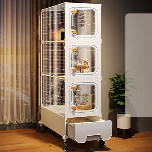 Kaninchenkäfig, Frettchenkäfig, Komplett Geschlossener Ausziehkäfig, Kleintierkäfig Mit Leiter Und Fußpolster for Chinchillas/Meerschweinchen/Kaninchen, Frettchenkäfige, Katzenkäfige(36 * 46 * 131cm) Kaninchenkäfig, Frettchenkäfig, Komplett Geschlossener Ausziehkäfig, Kleintierkäfig Mit Leiter Und Fußpolster for Chinchillas/Meerschweinchen/Kaninchen, Frettchenkäfige, Katzenkäfige(36 * 46 * 131cm) von SQUZO