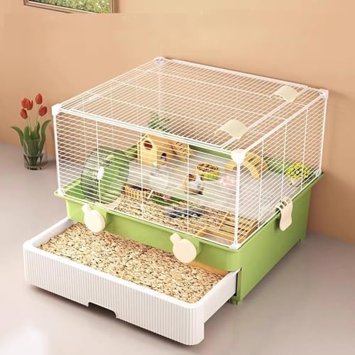 Meerschweinchenkäfig, Hamsterkäfig, Einfache Reinigung und Beobachtung mit Ausziehbaren Schubladen für Igel, Zwerghamster, Ratten, Mäuse, Frettchen, Kaninchen und Wachteln Meerschweinchenkäfig, Hamsterkäfig, Einfache Reinigung und Beobachtung mit Ausziehbaren Schubladen für Igel, Zwerghamster, Ratten, Mäuse, Frettchen, Kaninchen und Wachteln von SQUZO