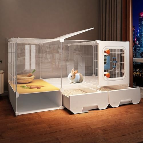 Transparenter Kaninchenkäfig Mit Herausziehbarer Ablage Und Stauraum - Leicht Montierbarer Kleintierstall für Zuhause Oder Die Tierhandlung Transparenter Kaninchenkäfig Mit Herausziehbarer Ablage Und Stauraum - Leicht Montierbarer Kleintierstall für Zuhause Oder Die Tierhandlung von SQUZO