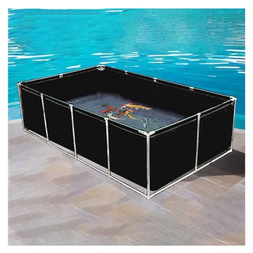 Multifunktionale PVC-Teiche, Rahmenschwimmbecken, schwarzer Aquarium-Poolteich mit Ablassventil, für Teiche, Fischtanks, Koi- und Goldfische, Kulturlandwirtschaft Multifunktionale PVC-Teiche, Rahmenschwimmbecken, schwarzer Aquarium-Poolteich mit Ablassventil, für Teiche, Fischtanks, Koi- und Goldfische, Kulturlandwirtschaft von SRFTT