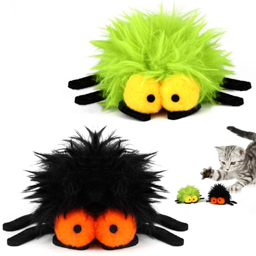 SRIZIAN 2 Stück Katze Katzenminze Spielzeug, Katzenminze Spielzeug für Erwachsene Kätzchen im Innenbereich, Interaktives Plüsch Katzenspielzeug Halloween Katze Geschenk für Kätzchen Spielen Kauen Schl SRIZIAN 2 Stück Katze Katzenminze Spielzeug, Katzenminze Spielzeug für Erwachsene Kätzchen im Innenbereich, Interaktives Plüsch Katzenspielzeug Halloween Katze Geschenk für Kätzchen Spielen Kauen Schl von SRIZIAN