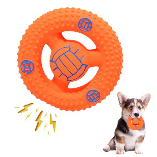 SRIZIAN Quietschendes Hundespielzeug, Latex Welpenspielzeug Hund Kauspielzeug, Quietschendes Interaktives Hundespielzeug zur Zahnreinigung, Hundegeschenk für kleine Mittlere Hunde SRIZIAN Quietschendes Hundespielzeug, Latex Welpenspielzeug Hund Kauspielzeug, Quietschendes Interaktives Hundespielzeug zur Zahnreinigung, Hundegeschenk für kleine Mittlere Hunde von SRIZIAN